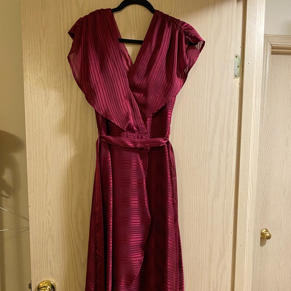 plum dress